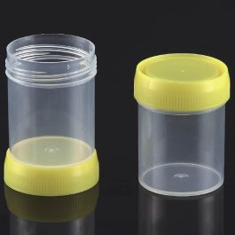 Specimen-container-Yellow-screw-cap-assembled-60ml